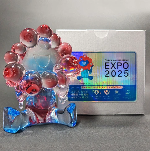 [PRE-ORDER] ฟิกเกอร์ สีใส น้ำเงิน + แดง MYAKU-MYAKU Clear Figure Blue & Red งาน Osaka Expo 2025 นำเข้าจากญี่ปุ่น EXPO2025 ミャクミャク クリアフィギュア レッド×ブルー