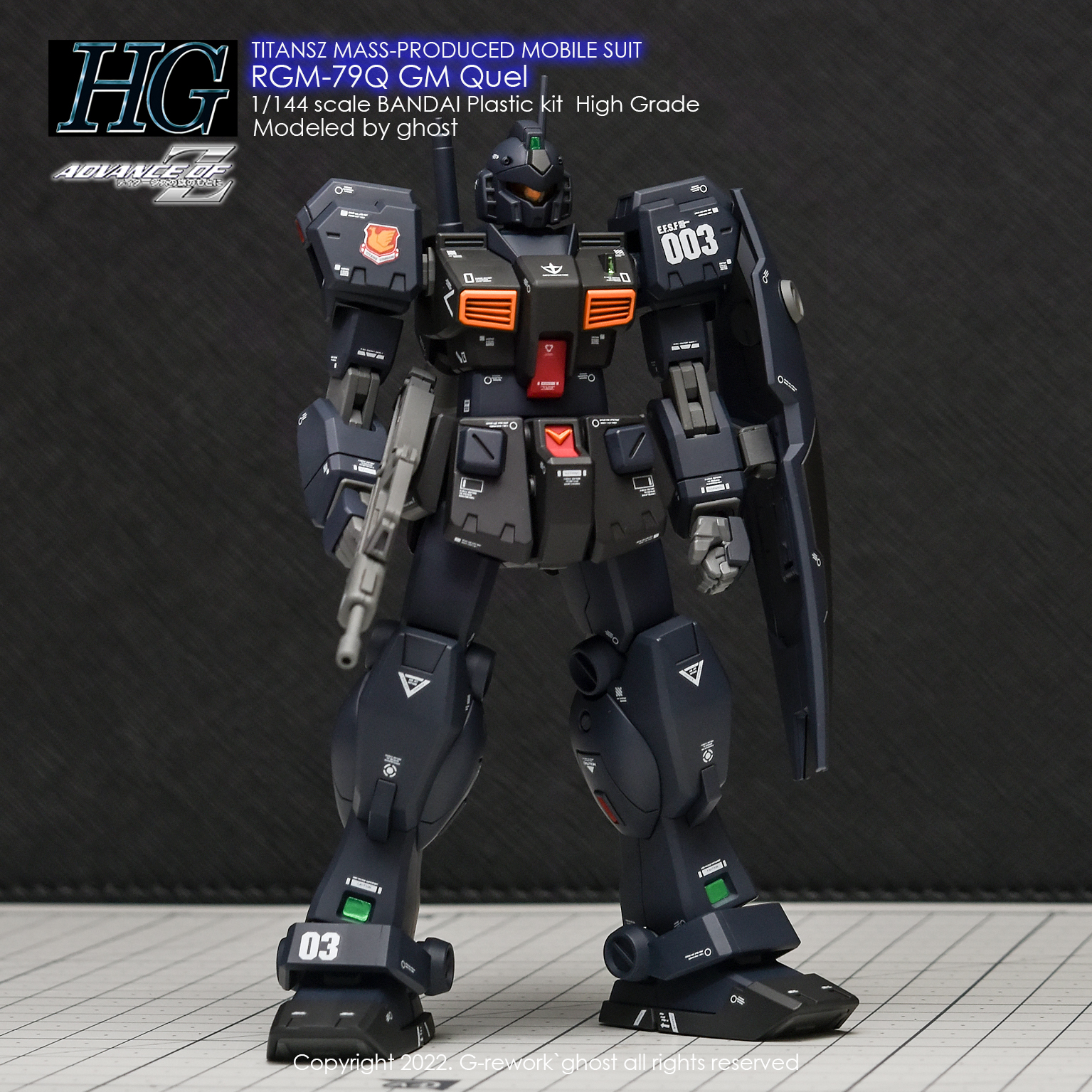 G-REWORK CUSTOM DECAL HG 1/144 RQM-79Q GM QUEL