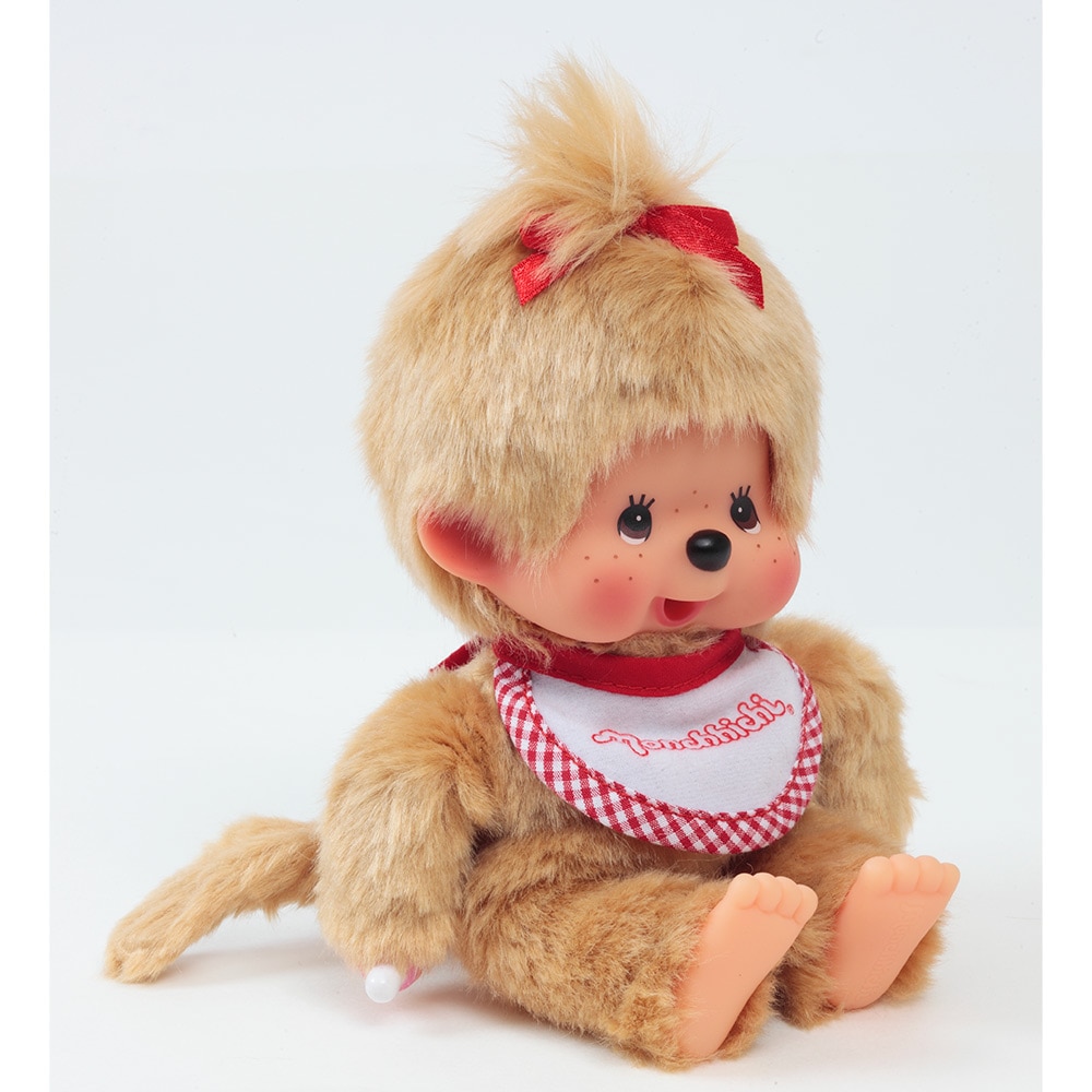 [PRE-ORDER] ตุ๊กตา ม่อนชิชิ ผู้หญิง ขนสีทอง ท่านั่ง Monchhichi Standard Sitting Beige Girl Size 20 cm モンチッチ スタンダードS ベージュ 女の子