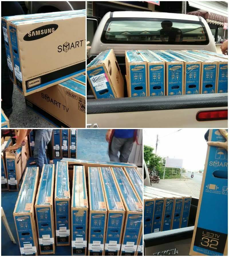 [ผ่อน0%] Samsung 85" รุ่น UA85BU8100KXXT BU8100 Crystal UHD 4K Smart TV (2022) (ชลบุรีส่งฟรี)