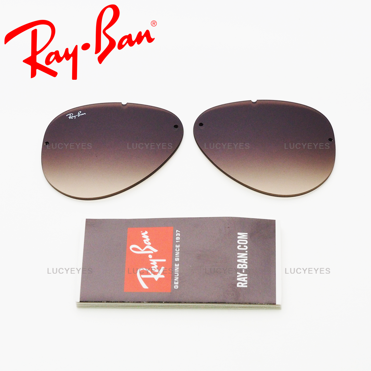 เลนส์ RAYBAN แท้ 100% RB3584N 004/13, BLAZE AVIATOR เลนส์สีน้ำตาลไล่สี