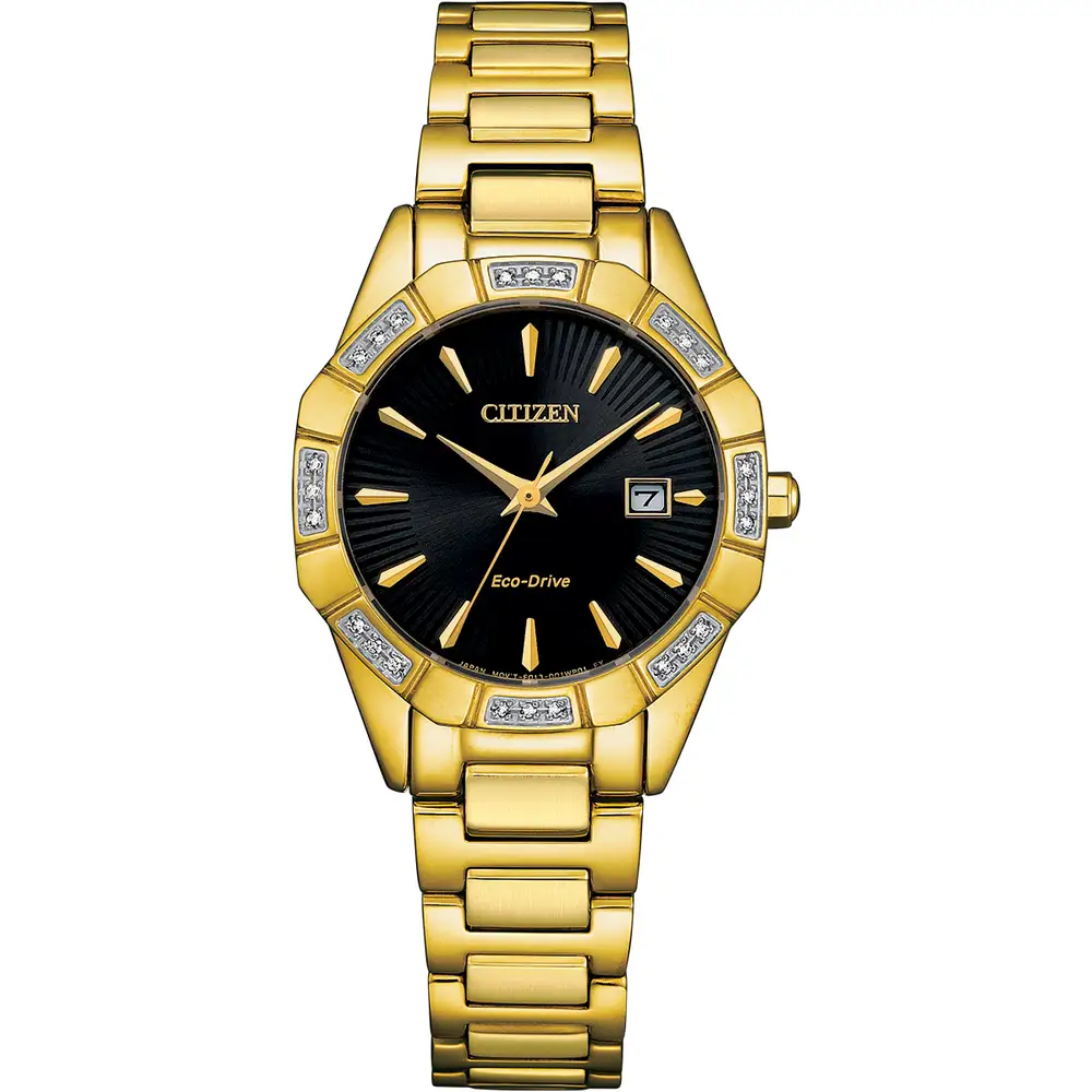 Citizen EW2652-55E นาฬิกาผู้หญิง Gold Stainless Women's Watch
