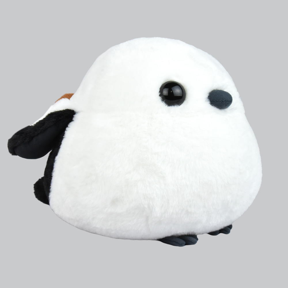 [PRE-ORDER] ตุ๊กตา ชิมะจัง นกชิมะเอะนากะ นกฮอกไกโด บีบหางแล้วปีกขยับได้ Size 22 x 22 x 30 cm นำเข้าจากญี่ปุ่น Fuku-Fuku Shimaenaga Shima-chan ふくふくシマエナガ羽根ぱたぱたJB2シマちゃん 254521