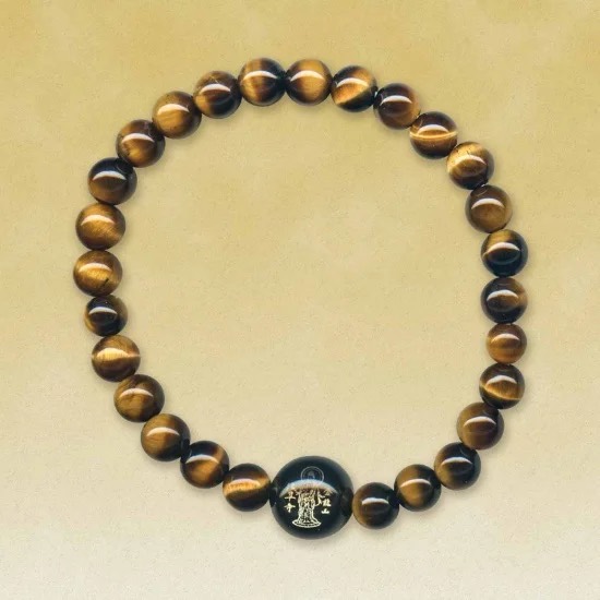 [พร้อมส่ง] เครื่องรางญี่ปุ่น สร้อยข้อมือ หินตาเสือ Tiger's Eye Stone ของแท้ จากวัดอาซากุสะ วัดเซ็นโซจิ Asakusa Amulet Senso-ji 念珠（虎目石）