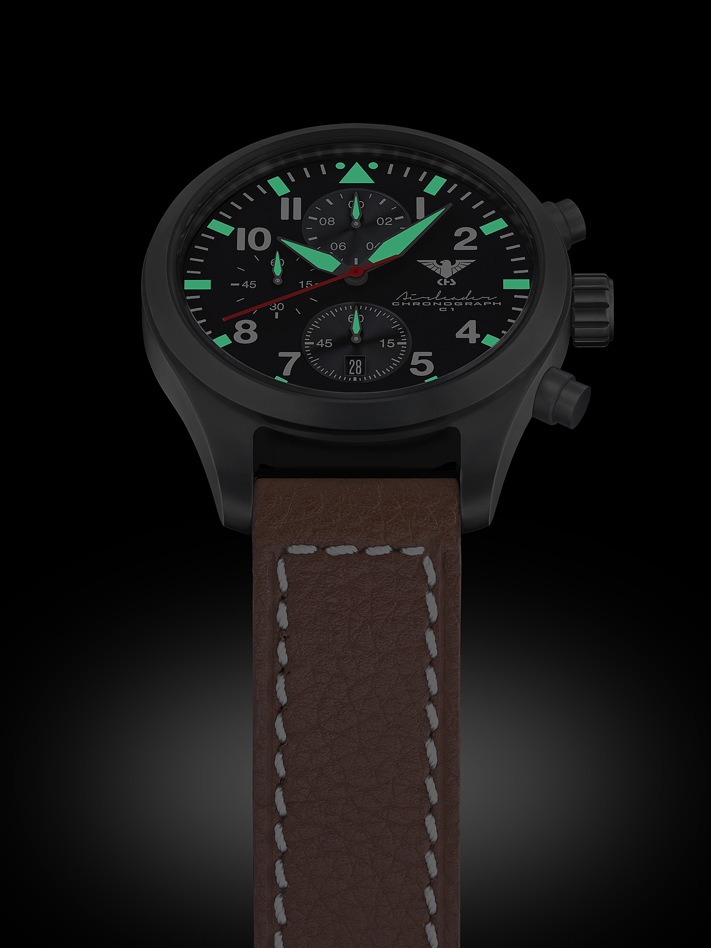 KHS Tactical KHS.AIRBSC.LB5 นาฬิกา Airleader Chronograph Quartz Watch