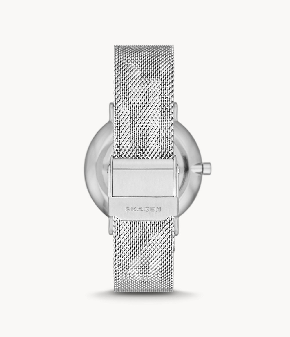 Skagen SKW2983 นาฬิกาผู้หญิง Freja Two-Hand Silver-Tone Quartz Women's Watch