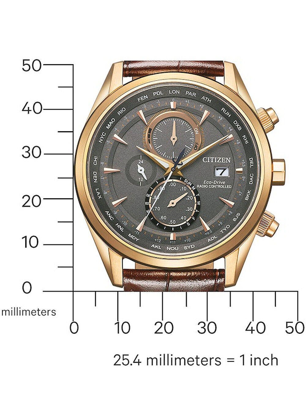 Citizen AT8263-10H นาฬิกาผู้ชาย Radio Controlled Eco-Drive Men's Watch