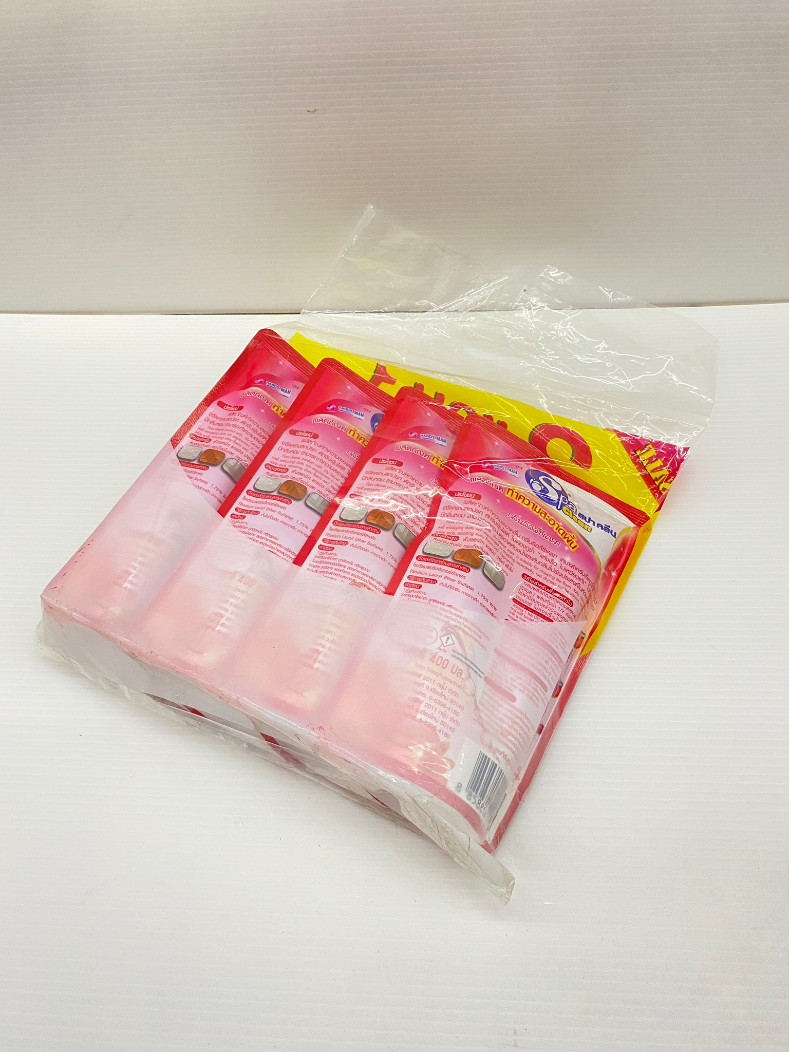 SpaClean สปาคลีน น้ำยาถูพื้น น้ำยาทำความสะอาดพื้น ขนาด 400 มล. (แพ็ค 3 แถม 1) กลิ่น ลิลลี่ซีเครท (สีแดง) ของแท้100%