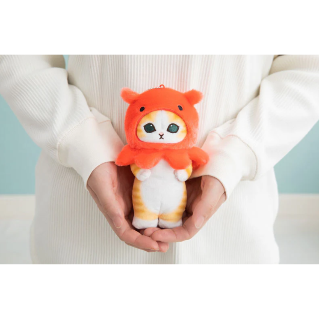 [PRE-ORDER] พวงกุญแจ ตุ๊กตา แมวโมฟุ หัวปลาหมึก Mofusand Marine Life Cat Mascot (Octopus cat) mofusand 海洋生物ネコマスコット(メンダコにゃん)