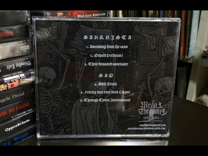 SARKRSISTA/SAD'Fury Of The Doomday/Aposties' Split CD