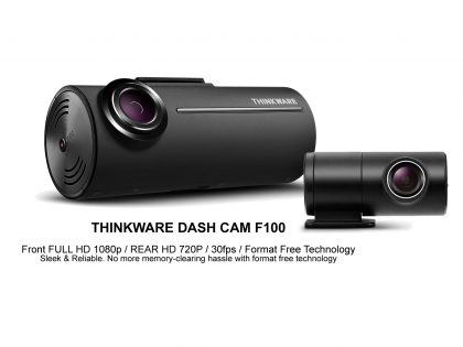 THINKWARE DASH CAM F100 หน้า 1080P หลัง 720P ราคาประหยัด 32GB FREE