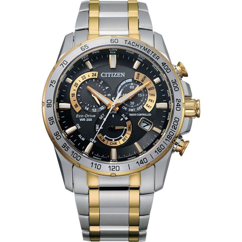 Citizen CB5894-50E นาฬิกาผู้ชาย Eco-Drive PCAT Atomic Timekeeping Radio-Controlled Men's Watch