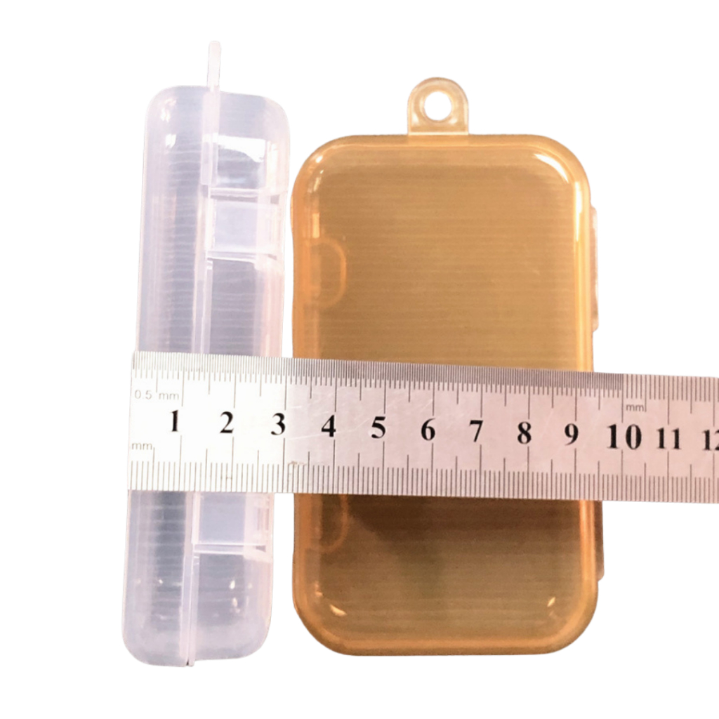 กล่องเก็บของแบบบาง เก็บแปรงสีฟันรูปตัว U แบบพกพา สีใส/สีชา