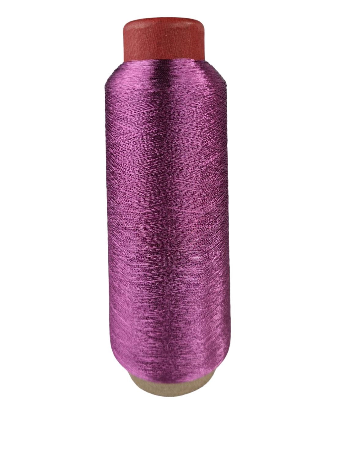 `ดิ้นปักผ้าแบบเส้นกลมสำหรับจักรปักคอมพิวเตอร์ หรือสำหรับงานทอผ้า ยาว 3000 เมตรต่อหลอด Metallic yarn เส้นแกนดิ้นแข็งแรงไม่ขาดง่ายปักได้ต่อเนื่องยาวๆ