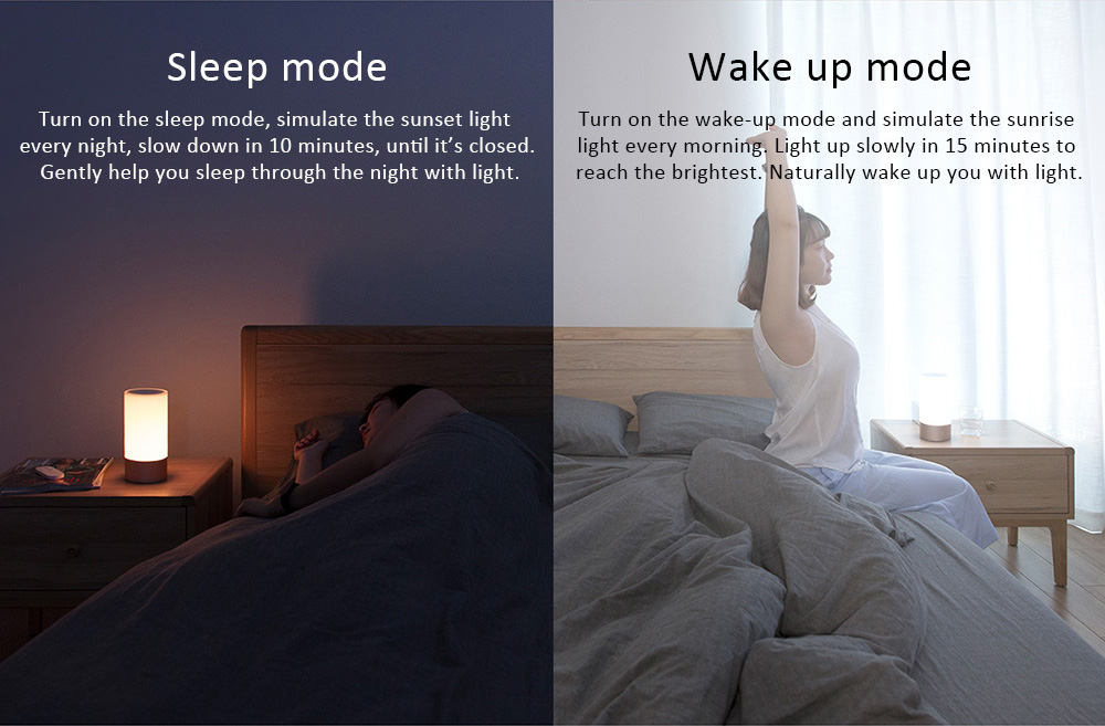 Xiaomi MiJia Bedside Lamp - โคมไฟหัวเตียงอัจฉริยะ MiJia (BLE Gateway) (CN)