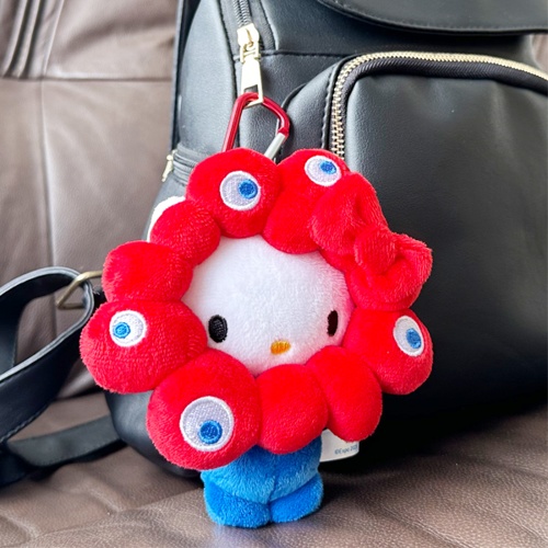 [PRE-ORDER] พวงกุญแจ ตุ๊กตา คิตตี้ Hello Kitty x MYAKU-MYAKU Official Mascot Keychain งาน Osaka Expo 2025 นำเข้าจากญี่ปุ่น EXPO2025 サンリオキャラクターズ ミャクミャクなりきりぬいぐるみBC ハローキティ