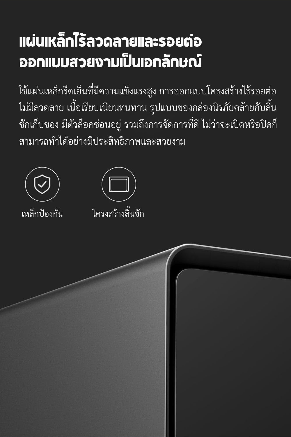 Xiaomi QIN Smart Safe Box - กล่องนิรภัยอัจฉริยะ (สีขาว บุบ มีรูป)
