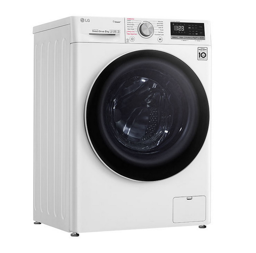 [ผ่อน0% 10ด] LG เครื่องซักผ้าฝาหน้า 8 kg FV1408S4W (ชลบุรี ส่งฟรี)