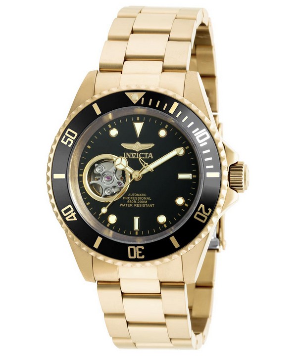 Invicta 20436 นาฬิกาผู้ชาย Invicta รุ่น 20436, Pro Diver Automatic Professional 200M Gold Tone Men's Watch