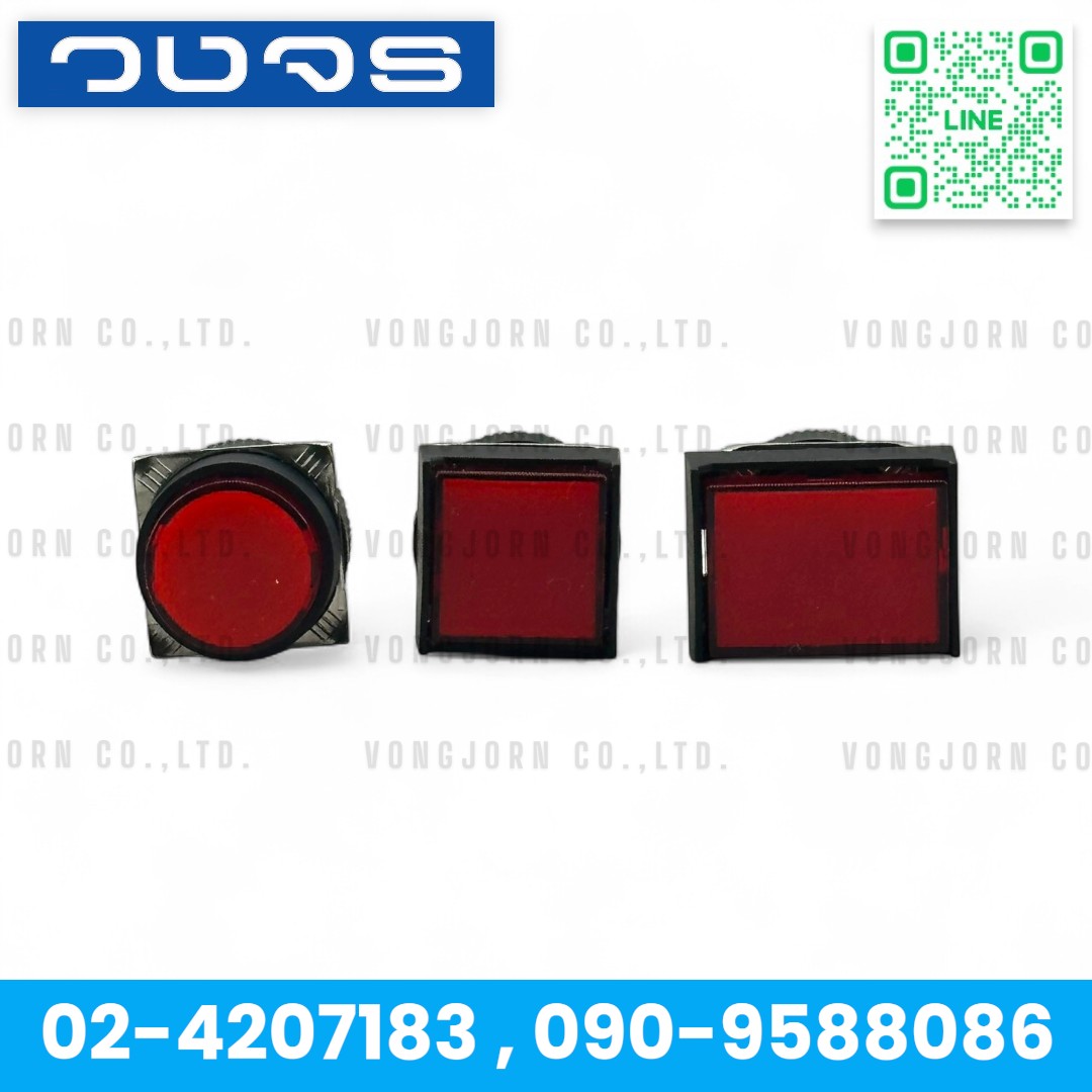Push Button YJ-LA16-11DN 16mm. 220V/24V (ไม่ล็อค) Momentary