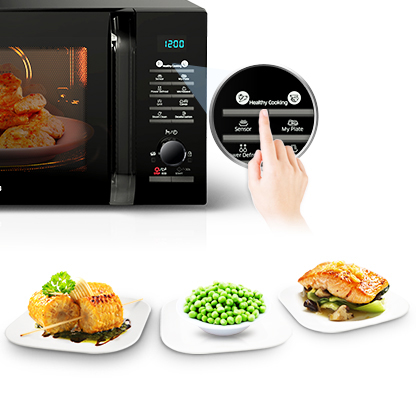 ไมโครเวฟ อุ่นอาหาร Samsung 28 ลิตร MS28H5125BK