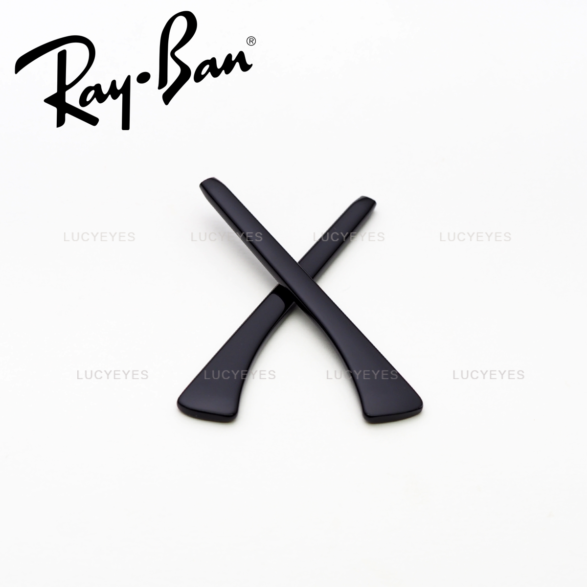 ยางหุ้มขาแว่นกันแดด RB2219, OLYMPIAN AVIATOR แท้ 100% (สีดำ)