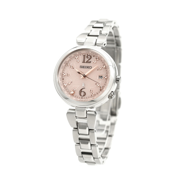 Seiko SSQV047 นาฬิกาผู้หญิง Lukia Solar Radio Controlled Diamond Women's Watch