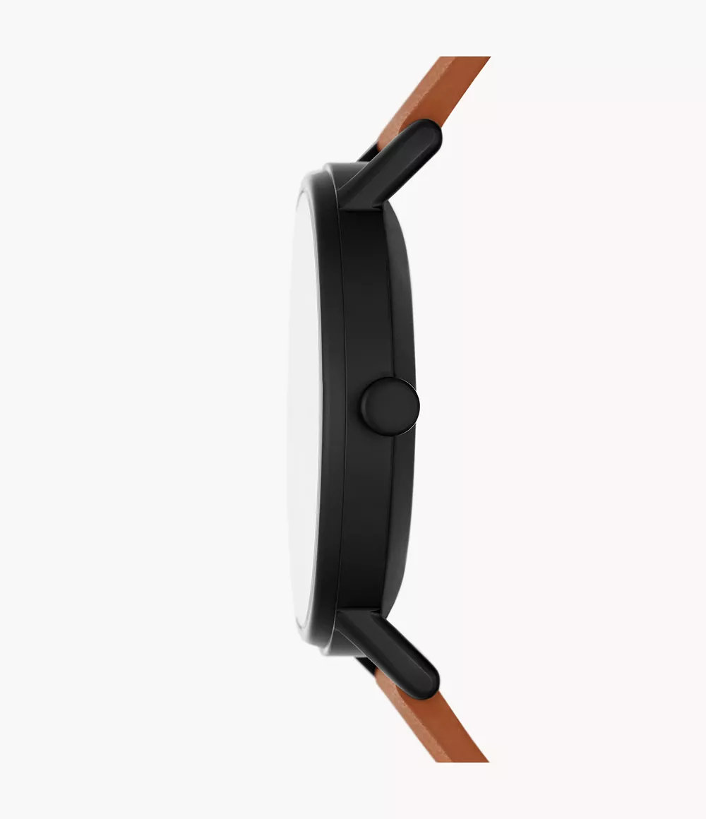 Skagen SKW6889 นาฬิกาผู้ชาย Kuppel Two-Hand Sub-Second Brown Leather Watch Men's Watch