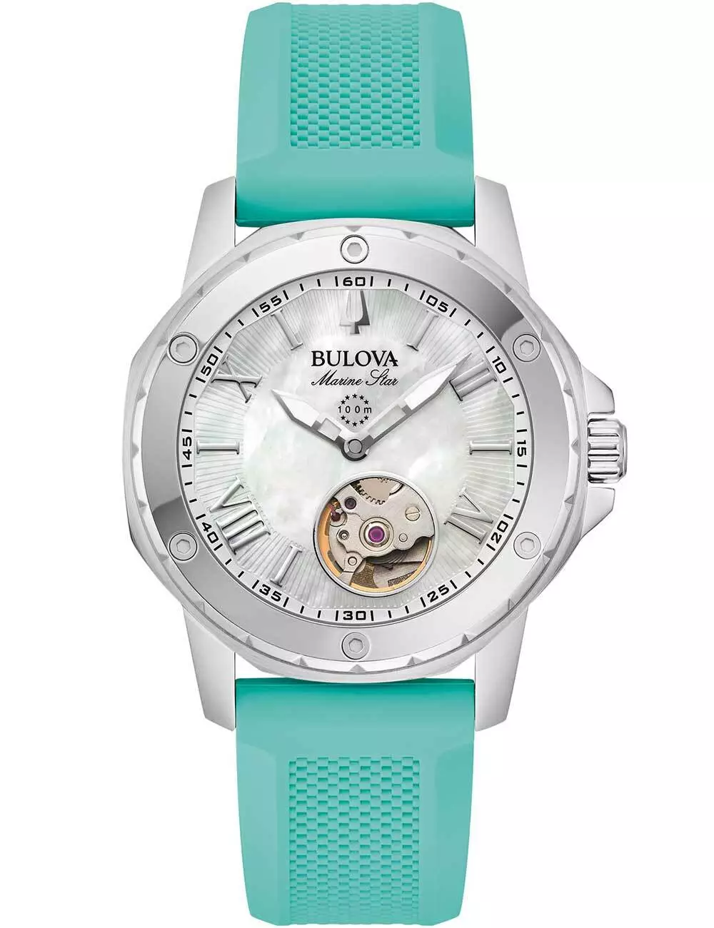 Bulova 96L325 นาฬิาผู้หญิง Marine Star Automatic Women's Watch