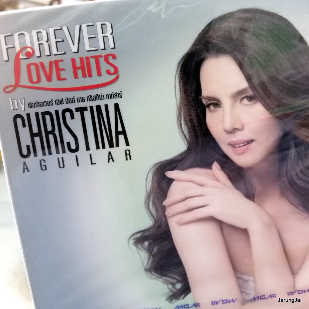 cd คริสติน่า forever love hit by christina aguilar เปล่าหรอกนะ เวลาไม่ช่วยอะไร หัวใจขอมา gmm cd audio