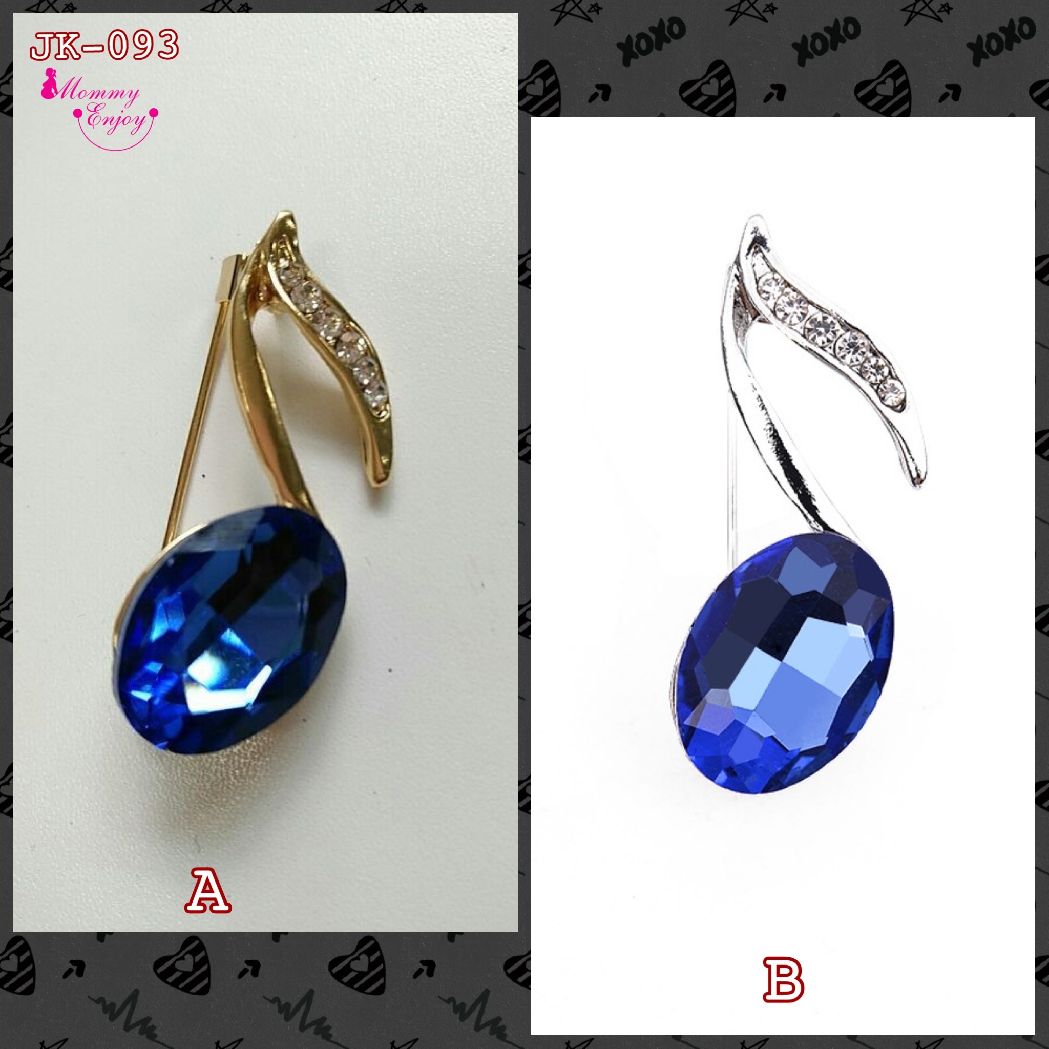 เข็มกลัดติดชุด สวย หรู ดูดี มีให้เลือกหลายสิบแบบ น่ารัก กันสารพัดเลยจร้าา Set VV