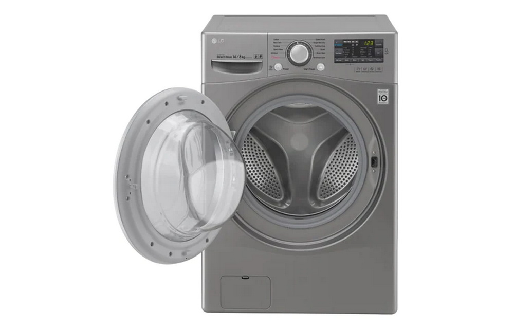 [ผ่อน0% 10ด] LG เครื่องซักผ้าฝาหน้า รุ่น F2514DTGE ระบบ TurboWash™ ความจุซัก 14 กก. / อบ 8 กก. (ชลบุรี ส่งฟรี)