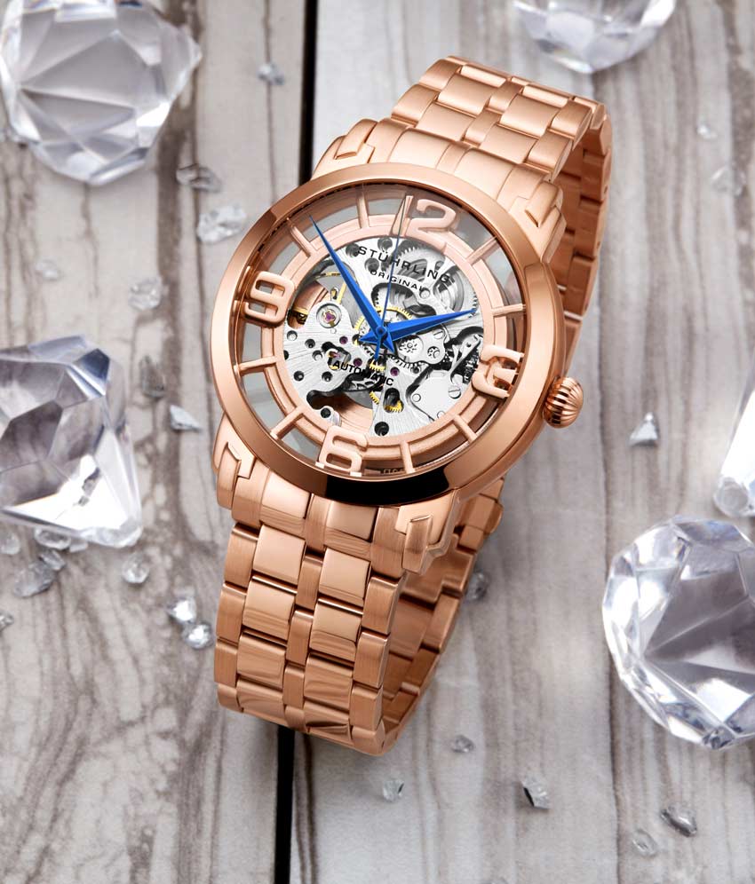 Stuhrling Original 165B2B.334414 นาฬิกาผู้ชาย Stuhrling Original รุ่น 165B2B.334414, Winchester 44 Elite Automatic Skeleton Men's Watch