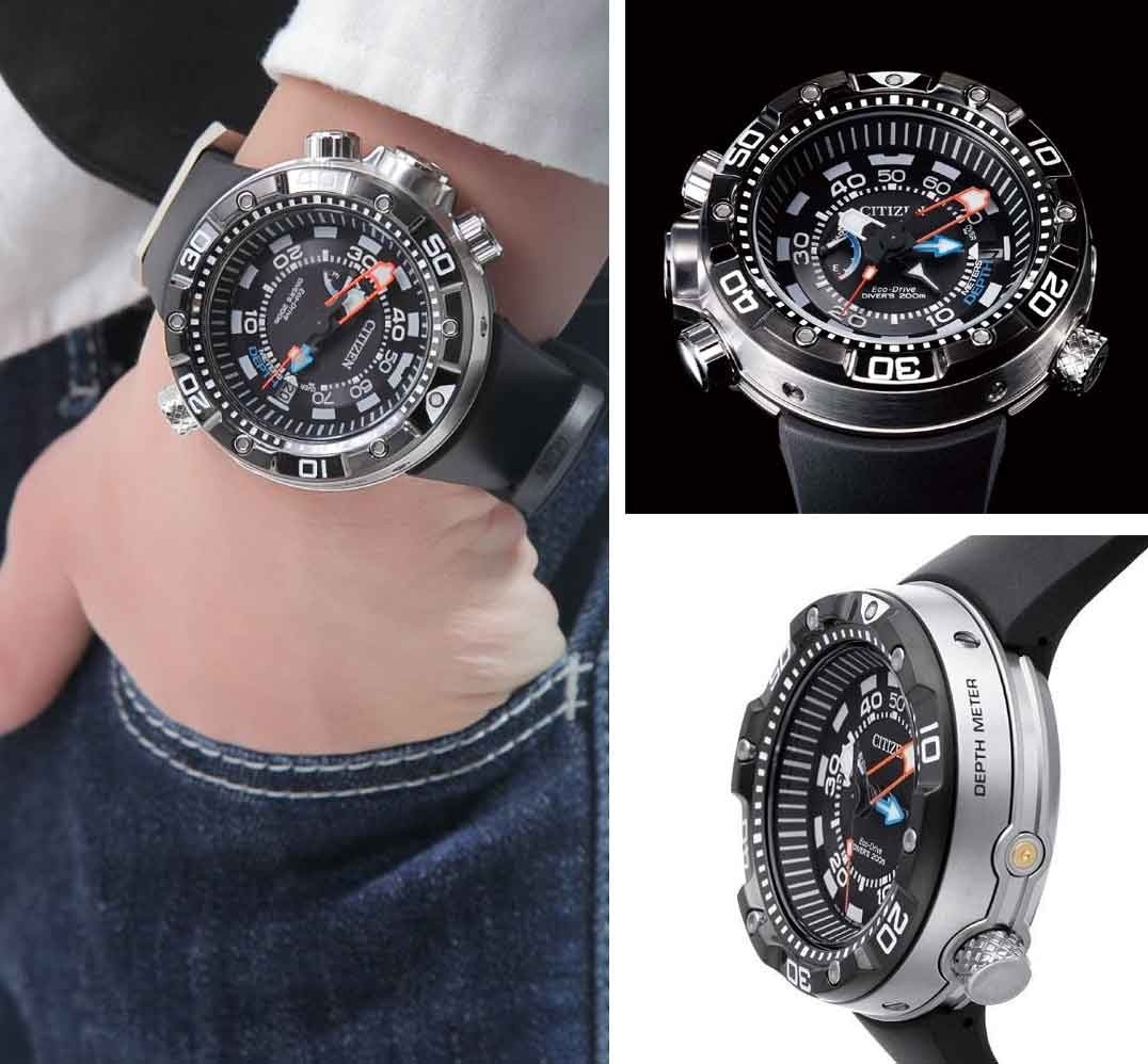 Citizen BN2024-05E นาฬิกาข้อมือผู้ชาย Eco-Drive Promaster Aqualand DLC ISO Divers 200m Japan Made Men's Watch