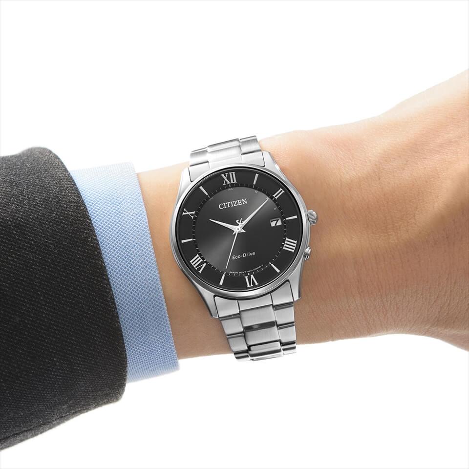 Citizen AS1060-54E นาฬิกาผู้ชาย Eco-Drive Radio Citizen Collection Men's Watch