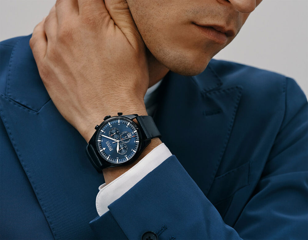 Hugo Boss 1513711 นาฬิกาผู้ชาย Pioneer Chronograph Quartz Men's Watch