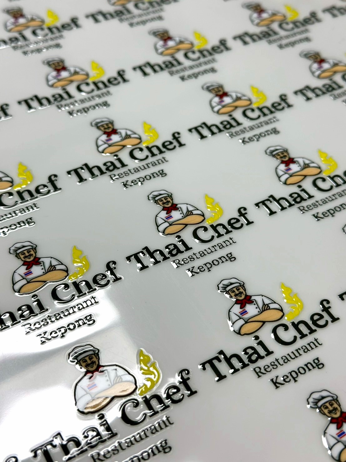 ผลงานสติ๊กเกอร์ UV DTF