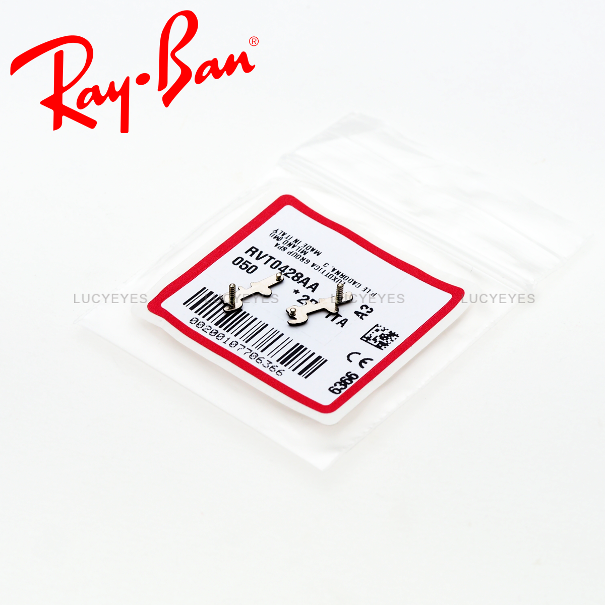 Logo Rayban แท้ 100% (สีเงิน)