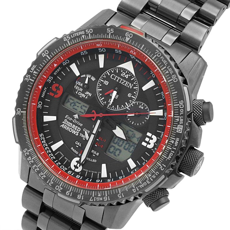 Citizen JY8087-51E นาฬิกาผู้ชาย Eco-Drive Red Arrows Skyhawk A-T Limited Edition Men's Watch