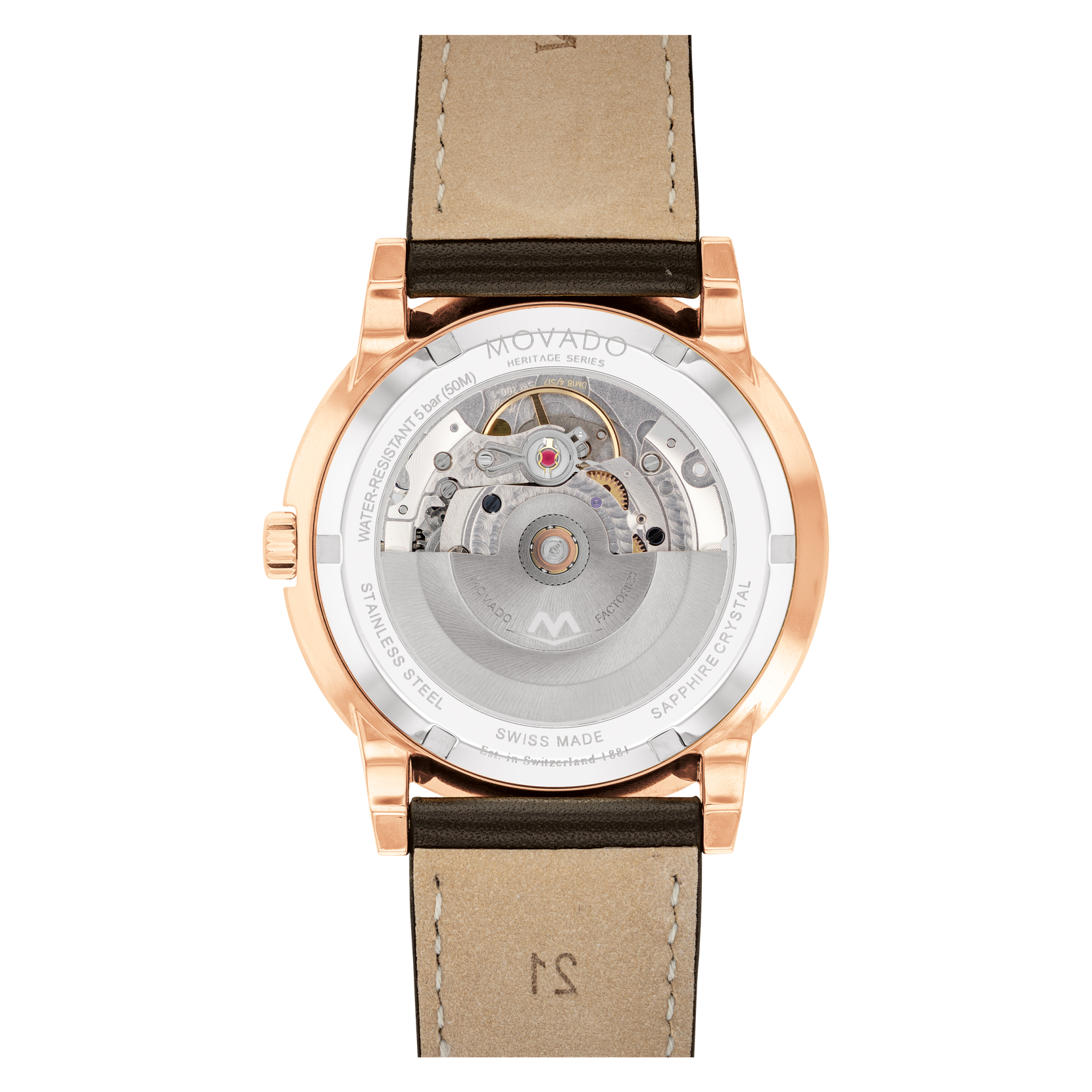 Movado 3650112 นาฬิกาผู้ชาย Heritage Series Automatic Men's Watch