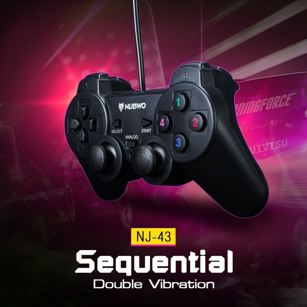 จอยเกมส์ จอยคอม Nubwo NJ-43 D-Input Controller ใช้งานกับระบบ Windows ได้