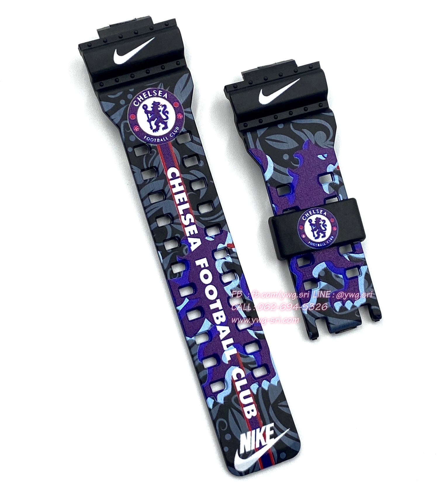กรอบสาย G-SHOCK แท้✅ สีดำด้านฟอนต์ขาว สกรีนลาย Chelsea ใส่ได้กับรุ่น GA-100 ,GA-110 ,GA-120 ,GA-140 ,GAX-100 ,GD-100 ,GD-120