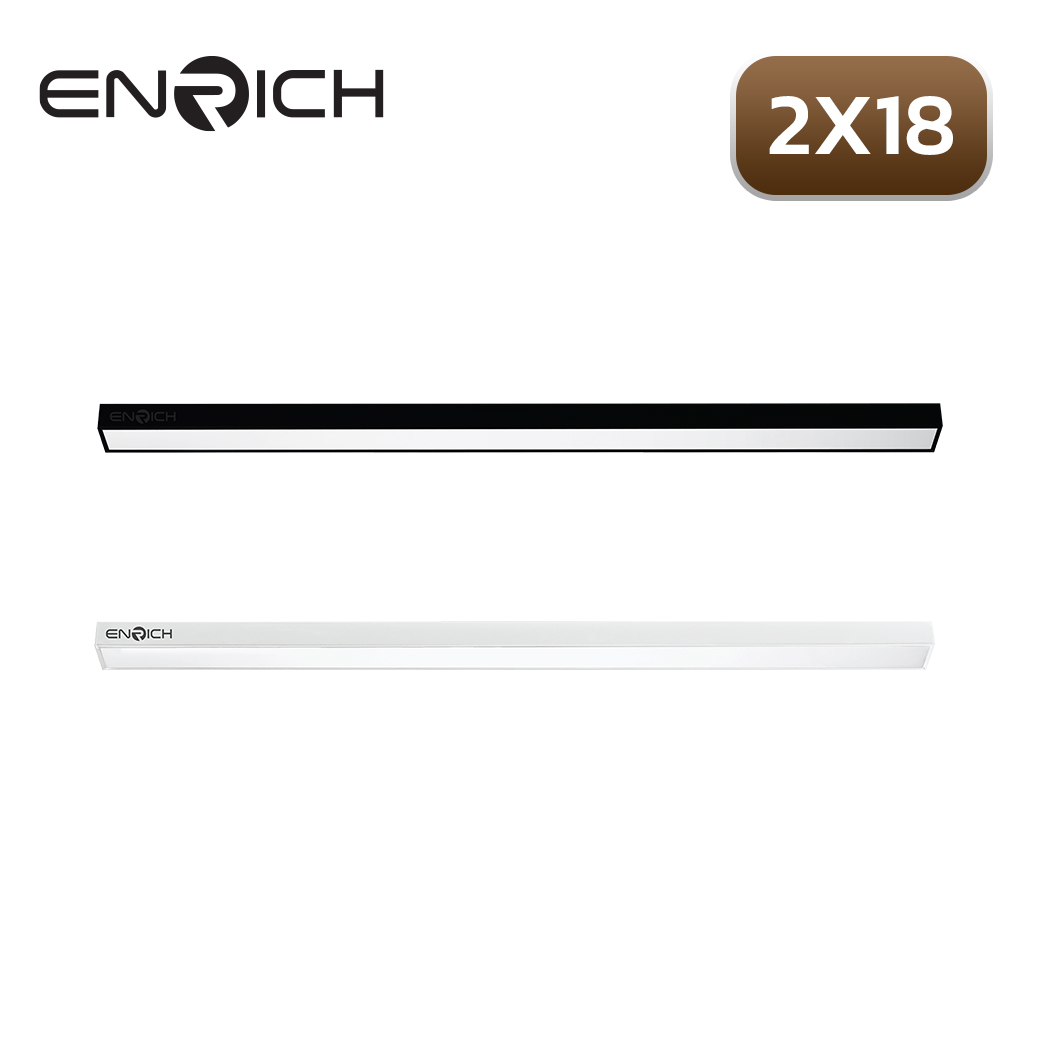 โคมไฟ ENRICH LINEAR T8 แขวนสลิง 2x18w
