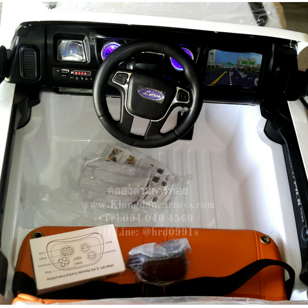 รถกะบะแรพเตอร์4×4*6มอเตอร์, ใช้มือถือบังคับได้*(โยกสวิงได้, ขับเคลื่อน4ล้อ,แบตใหญ่12V7A, มีกุญแจ2ดอก, เล่นUSB+SD+MP3, ออกตัวสมูท, รีโมทบูลทูธ,มีโช้ค, เบาะหนังนิ่ม, ประตูกระโปรงหน้าและท้ายเปิดได้)