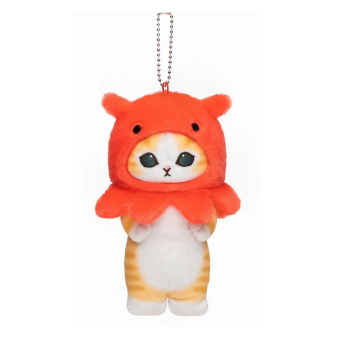 [PRE-ORDER] พวงกุญแจ ตุ๊กตา แมวโมฟุ หัวปลาหมึก Mofusand Marine Life Cat Mascot (Octopus cat) mofusand 海洋生物ネコマスコット(メンダコにゃん)