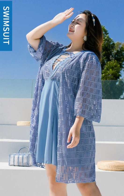 ชุดว่ายน้ำคนอ้วน 7xl,9xl พร้อมส่ง :ชุดว่ายน้ำไซส์ใหญ่ชุดเที่ยวทะเลสีฟ้าสายถักด้านหน้ามาพร้อมเสื้อคลุมตัวเก๋ มีกางเกงขาสั้นใส่ด้านใน แบบสวยน่ารักมากๆจ้า : 7XL รอบอก 42 - 52 นิ้ว เอว 40 - 50 นิ้ว สะโพก 44 - 56 นิ้ว เสื้อคลุมรอบอกกว้าง 54 นิ้ว :9XL รอบอก 46