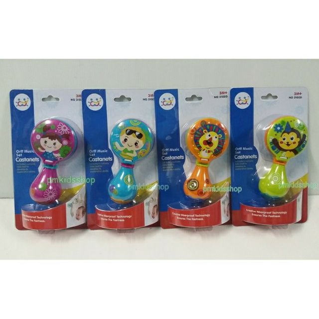 เครื่องดนตรีเคาะจังหวะกรับ แบรนด์ Huile toys