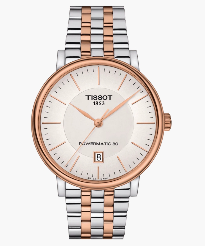 Tissot T122.407.22.031.01 นาฬิกาผู้ชาย Carson Premium Powermatic 80 Automatic Men's Watch