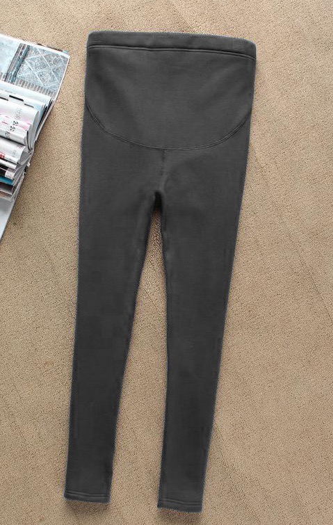 กางเกงเลคกิ้งคนท้อง บุขนกันหนาว เนื้อผ้าแบบพรีเมียม ใส่สบายอุ่นมีสายปรับครรภ์ M ถึง 3XL