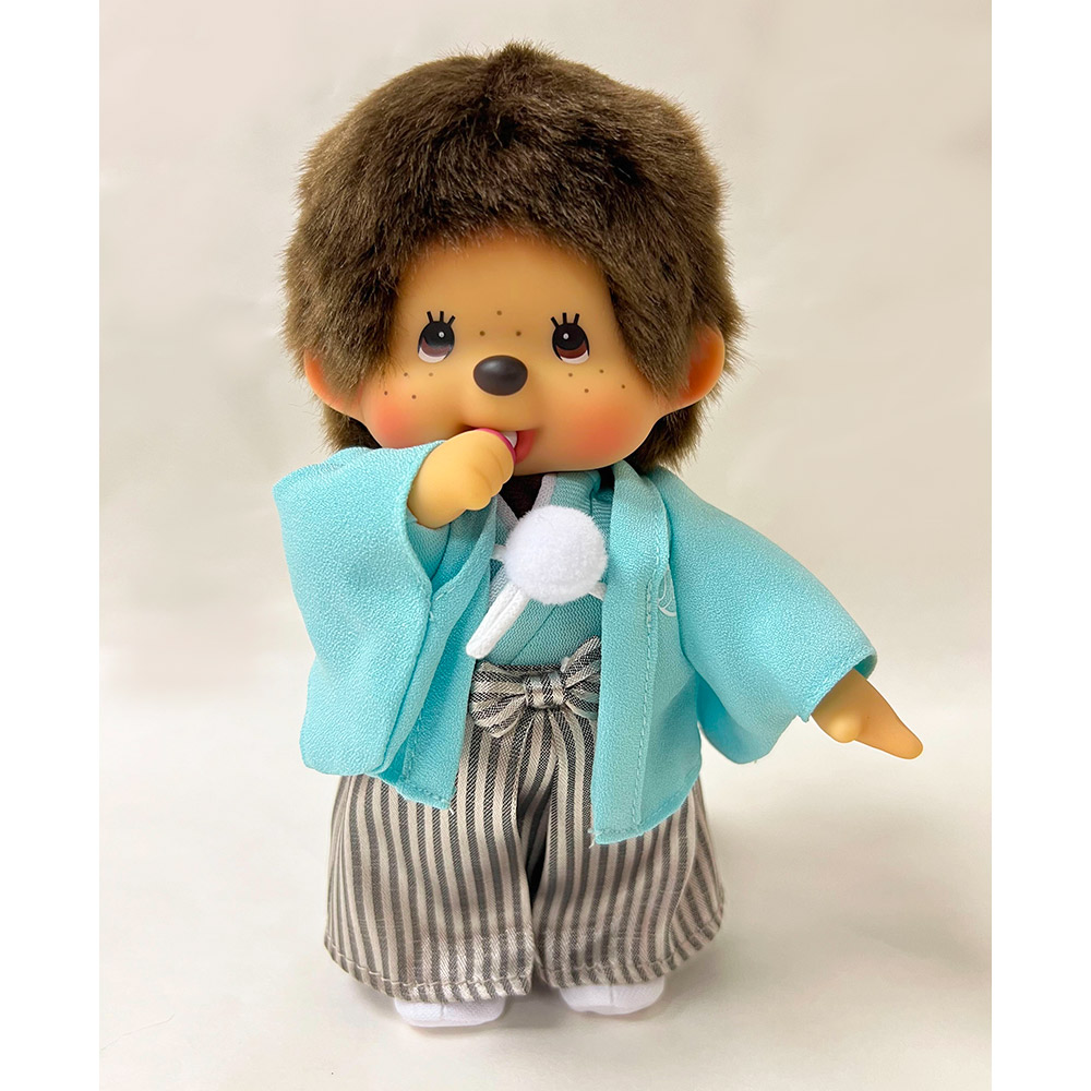 [PRE-ORDER] ตุ๊กตา ม่อนชิชิ ชุดกิโมโน ฮากามะ Size S H20 x W15 x D6 cm Monchichi Hakama S boy นำเข้าจากญี่ปุ่น 紋付袴モンチッチ S 男の子